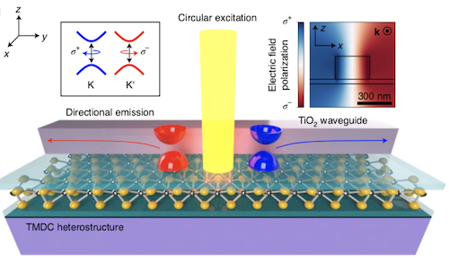 Electrically controllable chirality in a nanophotonic interface with a 2D semiconductor